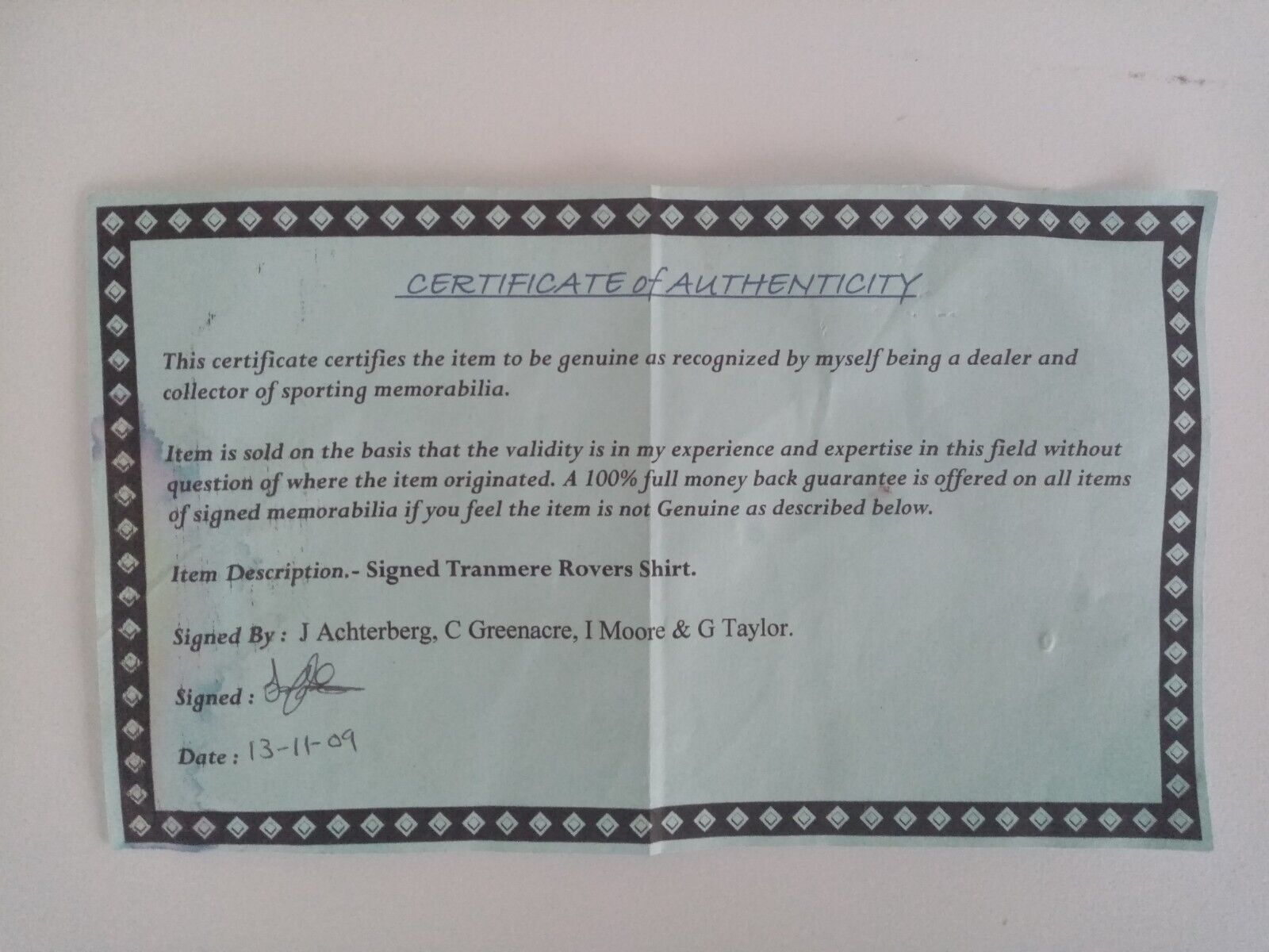 Tranmere Rovers Trikot 03/04 signiert England Autogramm Fußball XARA COA 140