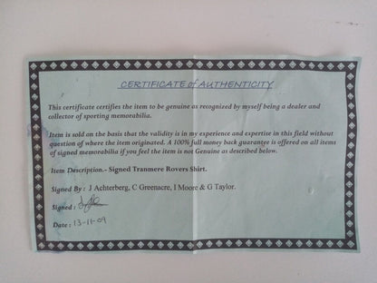 Tranmere Rovers Trikot 03/04 signiert England Autogramm Fußball XARA COA 140