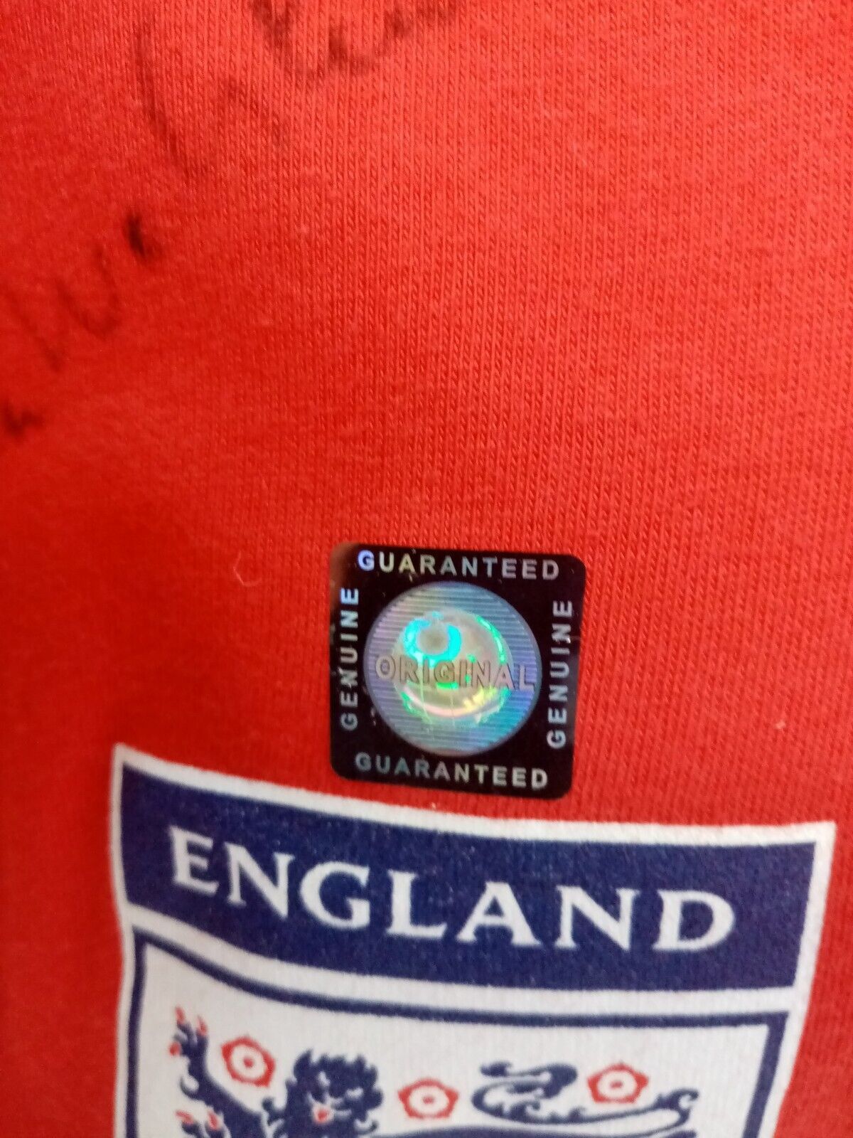 England Shirt WM 1966 Geoff Hurst + Kenneth Wolstenholme signiert Wembley COA L