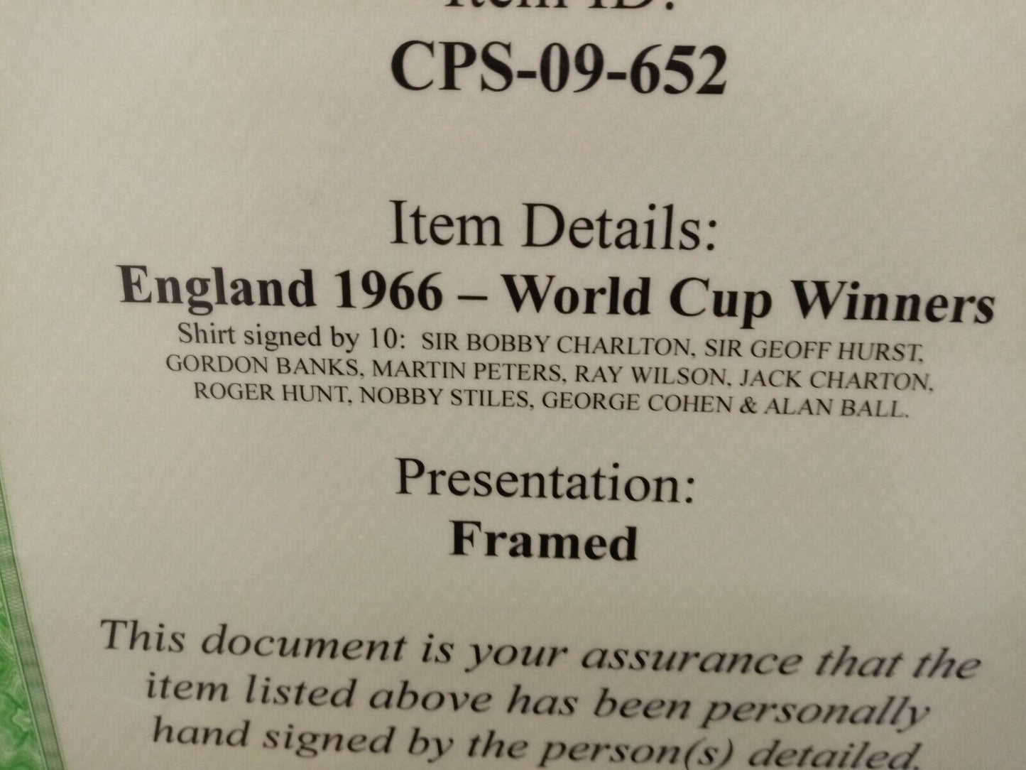 England Repro Trikot WM 1966 + Rahmen Teamsigniert Autogramm Hurst Charlton COA