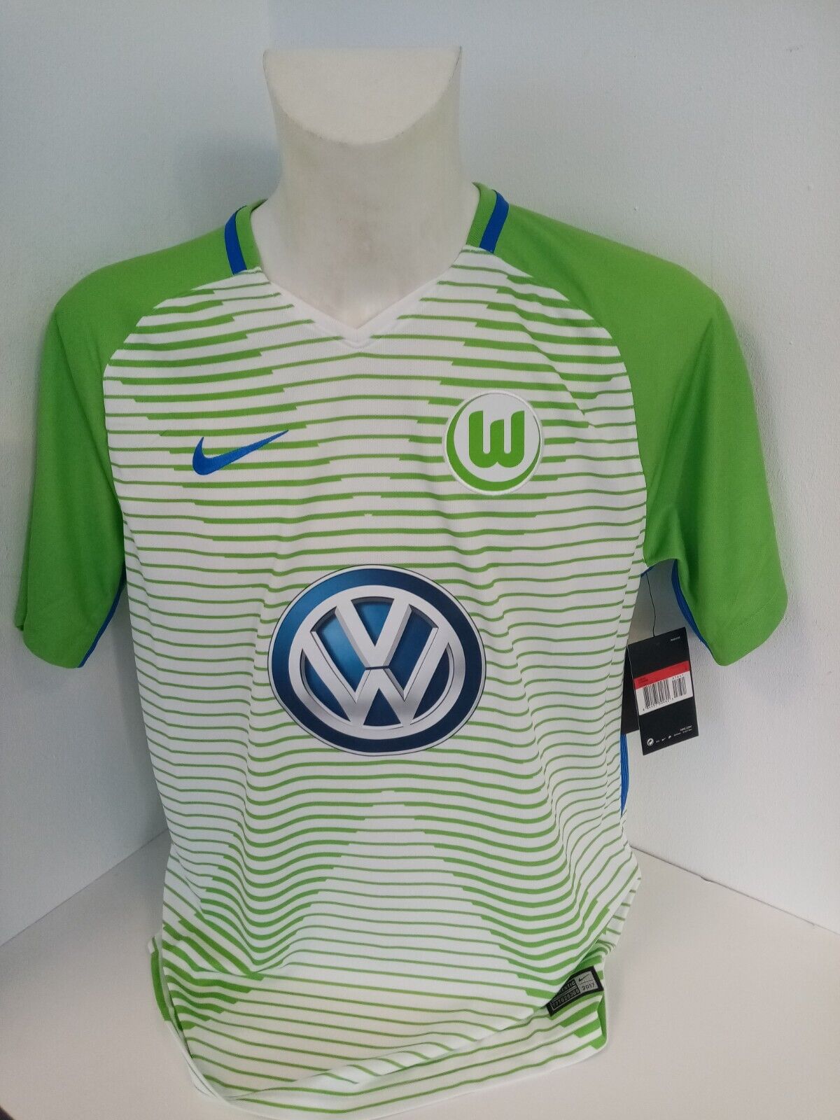 VFL Wolfsburg Trikot 17/18 Teamsigniert Wölfe Autogramm Fußball Nike Neu COA L