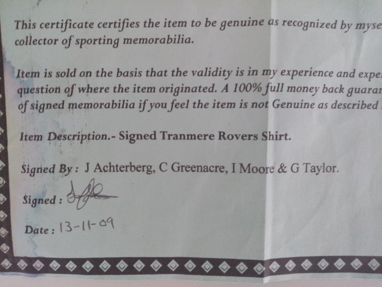 Tranmere Rovers Trikot 03/04 signiert England Autogramm Fußball XARA COA 140