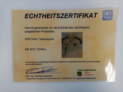 Germany jersey EM 2012 team signed autograph football dfb adidas euro l