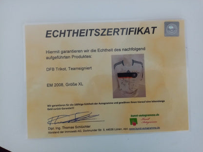 Germany jersey em 2008 team signed autograph football DFB adidas Euro Coa XL