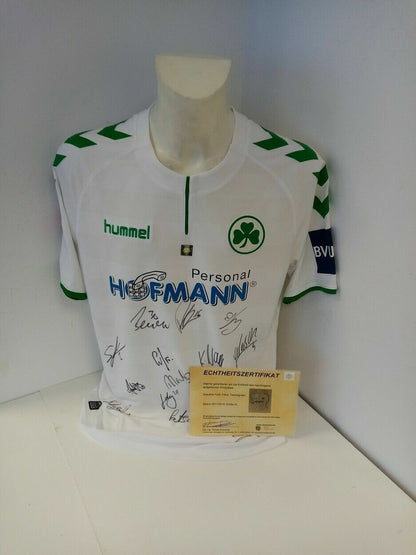 Greuther Fürth Trikot 2017/2018 team signed autograph signature Hummel XL