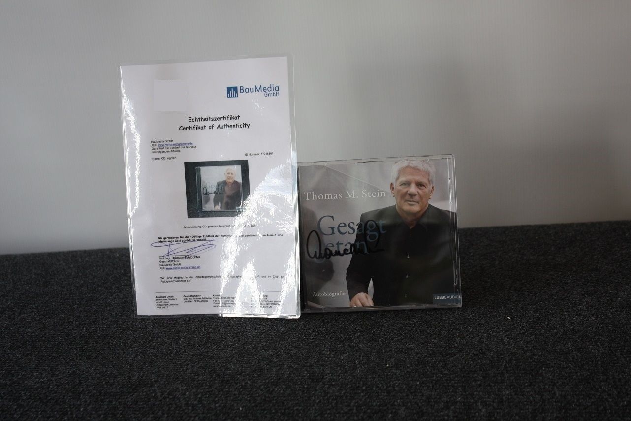 CD, Thomas M. Stein signiert, Gesagt getan, Musik, Hörbuch, Autogramm, Sammeln