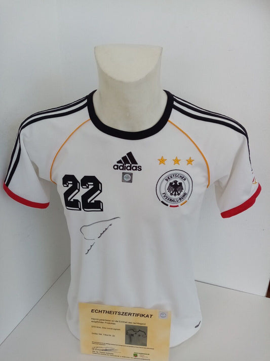 Deutschland Shirt Eike Immel signiert DFB Unterschrift Trikot Adidas COA 164