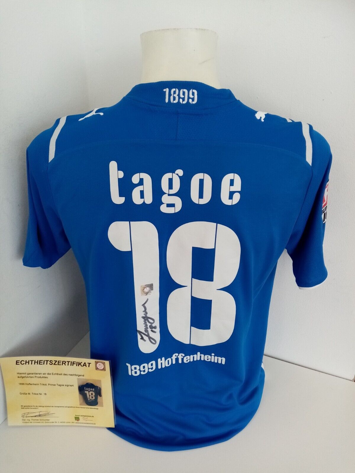 1899 Hoffenheim Trikot Tagoe signiert TSG Autogramm Ghana Fußball Neu Puma COA M