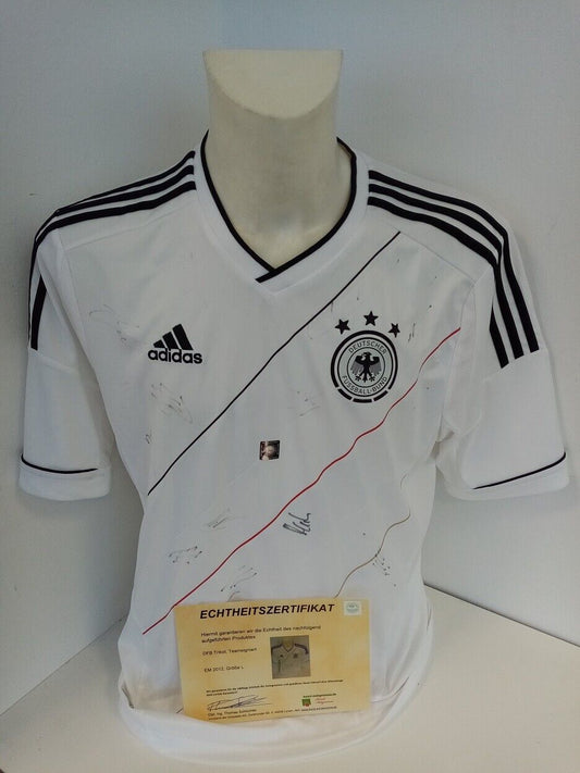 Deutschland Trikot EM 2012 Teamsigniert  Autogramm Fußball DFB Adidas Euro L