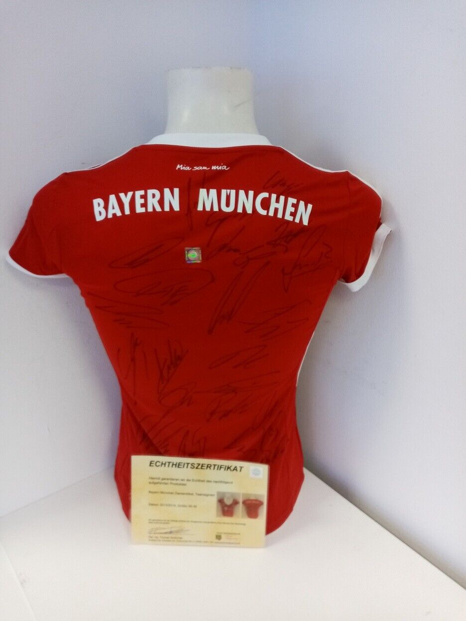 Bayern München Trikot Damen 13/14 Teamsigniert Fußball  Autogramm Adidas 36-38